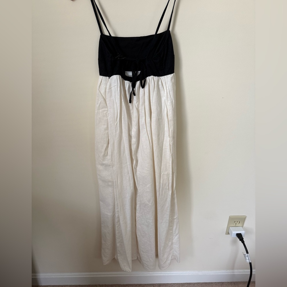 Abercrombie & Fitch Tie Back Babydoll Maxi Dress - Picture 10 of 11